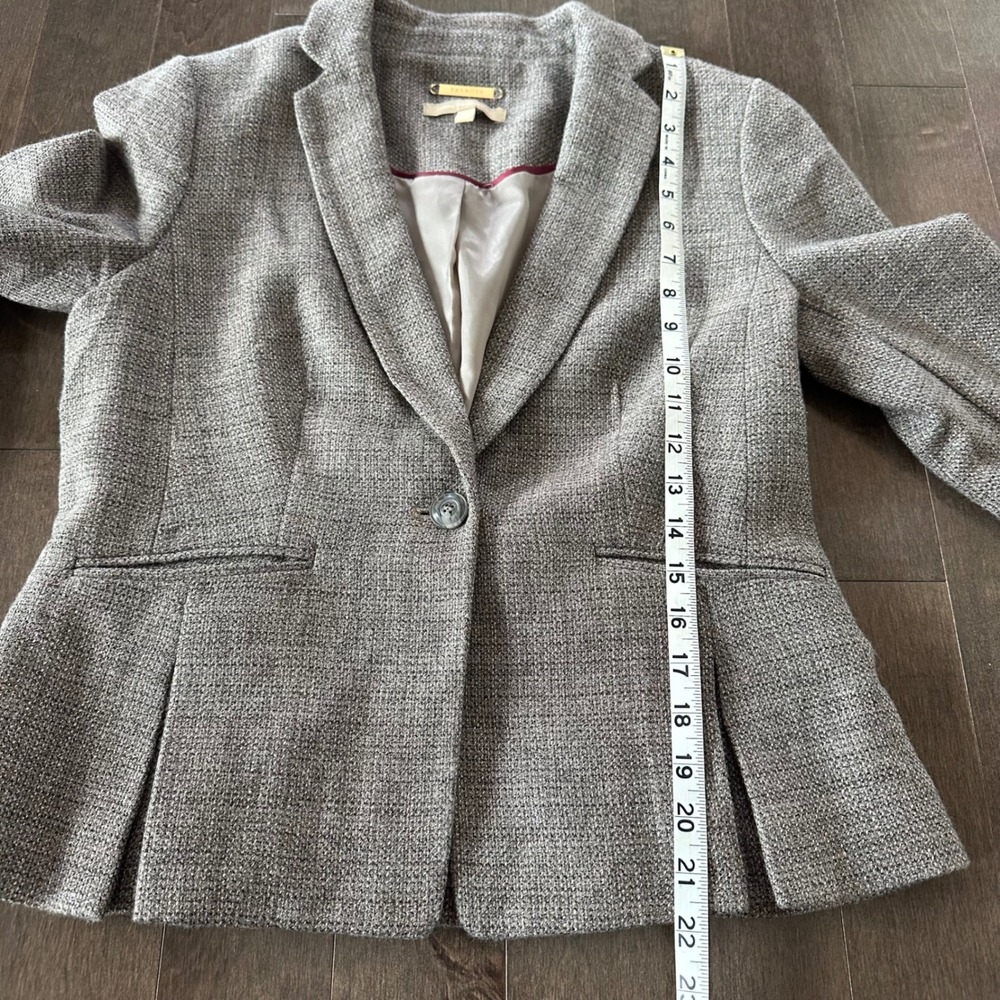 Talbots Italian Wool‎ Blazer Single Button Pleated Preppy Classic Casual Layer 4 - Picture 3 of 8